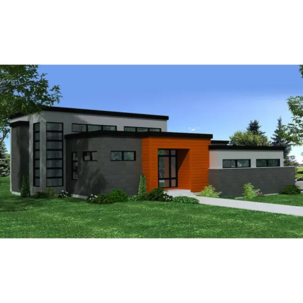 Front of Home - Sweeney Modern Home 148D-0012 - Shop House Plans and More