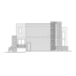 Left Elevation - Sylvan Modern Home 148D-0014 - Shop House Plans and More