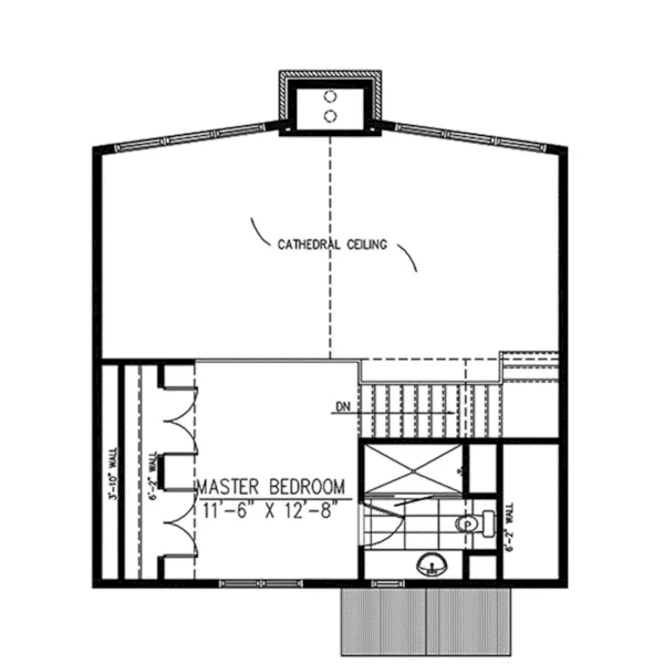 Mountain House Plan Second Floor - Tatum Lake Vacation Home 148D-0015 - Shop House Plans and More