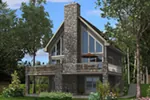 Vacation House Plan Front of House 148D-0015