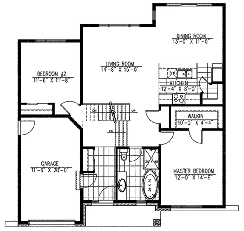 Modern House Plan First Floor - 148D-0016 - Shop House Plans and More