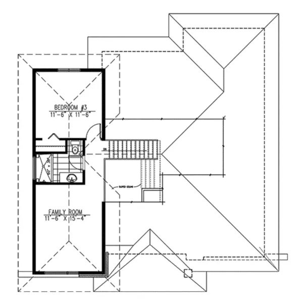 Contemporary House Plan Second Floor - Vance Modern Home 148D-0016 - Shop House Plans and More