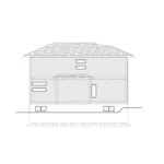 Contemporary House Plan Left Elevation - 148D-0019 - Shop House Plans and More