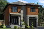 Modern House Plan Front of House 148D-0020