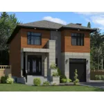 Modern House Plan Front of House 148D-0020