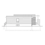 Left Elevation - Mesa Falls Modern Home 148D-0021 - Shop House Plans and More