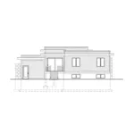 Rear Elevation - Mesa Falls Modern Home 148D-0021 - Shop House Plans and More