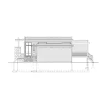 Right Elevation - Mesa Falls Modern Home 148D-0021 - Shop House Plans and More