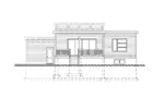 Contemporary House Plan Rear Elevation - Patti Peak Modern Home 148D-0022 - Shop House Plans and More
