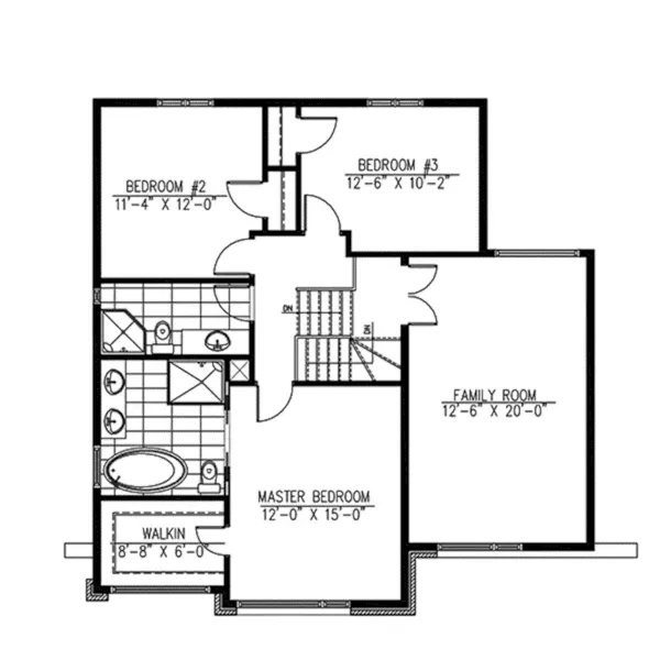 Second Floor - Lavin Modern Home 148D-0023 - Shop House Plans and More