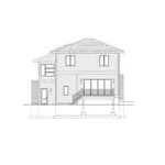 Left Elevation - Lavin Modern Home 148D-0023 - Shop House Plans and More