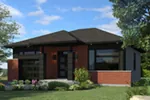 Contemporary House Plan Front of House 148D-0024