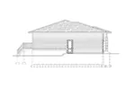 Ranch House Plan Left Elevation - 148D-0024 - Shop House Plans and More
