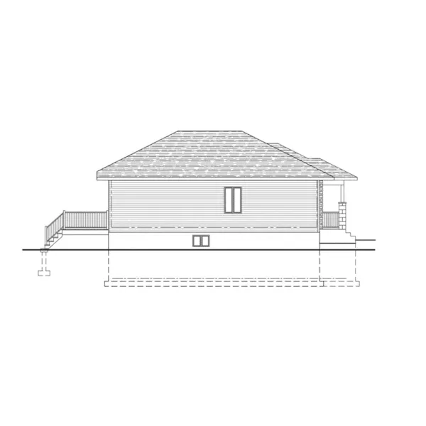 Contemporary House Plan Left Elevation - Galeno Modern Home 148D-0025 - Shop House Plans and More