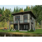 Cabin & Cottage House Plan Front of Home - Breakwater Cove Vacation Home 148D-0030 - Shop House Plans and More