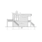 Cabin & Cottage House Plan Left Elevation - Breakwater Cove Vacation Home 148D-0030 - Shop House Plans and More