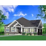 Ranch House Plan Front of Home - Smithsville Traditional Home 148D-0036 - Shop House Plans and More