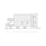 Left Elevation - Ventnor Modern Home 148D-0038 - Shop House Plans and More