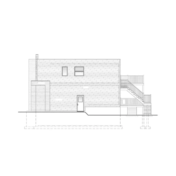 Right Elevation - Ventnor Modern Home 148D-0038 - Shop House Plans and More