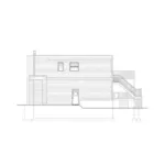 Right Elevation - Ventnor Modern Home 148D-0038 - Shop House Plans and More