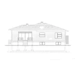 Rear Elevation - Pello Modern Ranch Home 148D-0042 - Shop House Plans and More