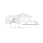 Right Elevation - Pello Modern Ranch Home 148D-0042 - Shop House Plans and More