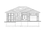 Ranch House Plan Front Elevation - Mott Ranch Home 148D-0043 - Shop House Plans and More