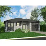 Ranch House Plan Front of Home - Mott Ranch Home 148D-0043 - Shop House Plans and More