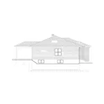 Ranch House Plan Left Elevation - Mott Ranch Home 148D-0043 - Shop House Plans and More