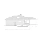 Ranch House Plan Right Elevation - Mott Ranch Home 148D-0043 - Shop House Plans and More