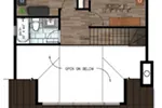 Cabin & Cottage House Plan 3D Second Floor - 148D-0045 - Shop House Plans and More