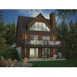 Cabin & Cottage House Plan Front of Home - Kramer Lake Vacation Home 148D-0045 - Shop House Plans and More