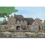 Traditional House Plan Front of Home - Ford Creek European Home 149D-0002 - Search House Plans and More