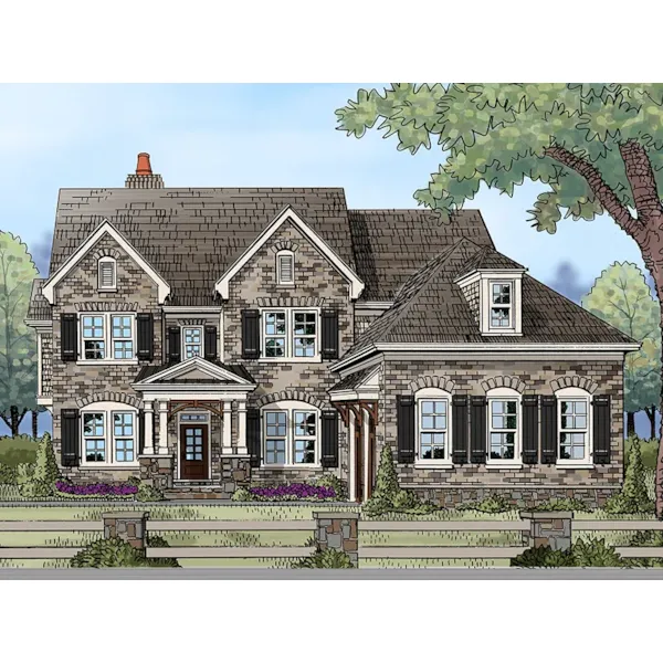 Luxury House Plan Front of Home - Johns Creek Traditional Home 149D-0003 - Search House Plans and More