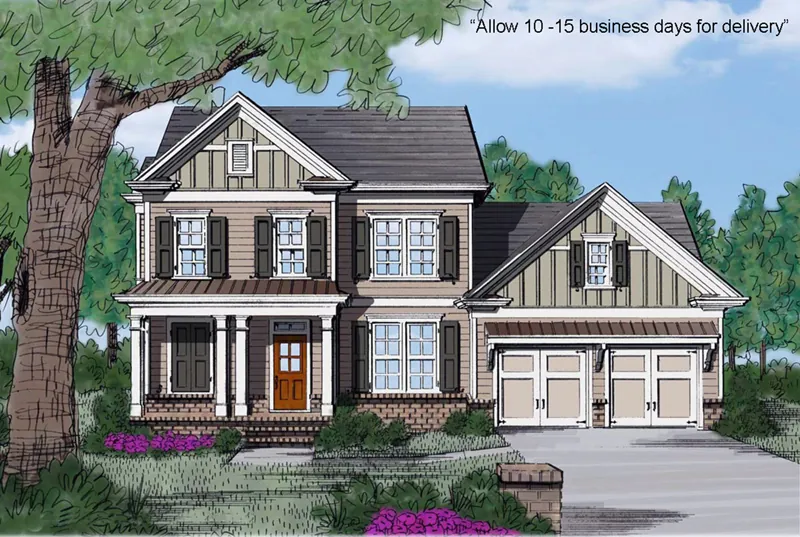 Traditional House Plan Front of Home - Milford Park Traditional Home 149D-0006 - Shop House Plans and More