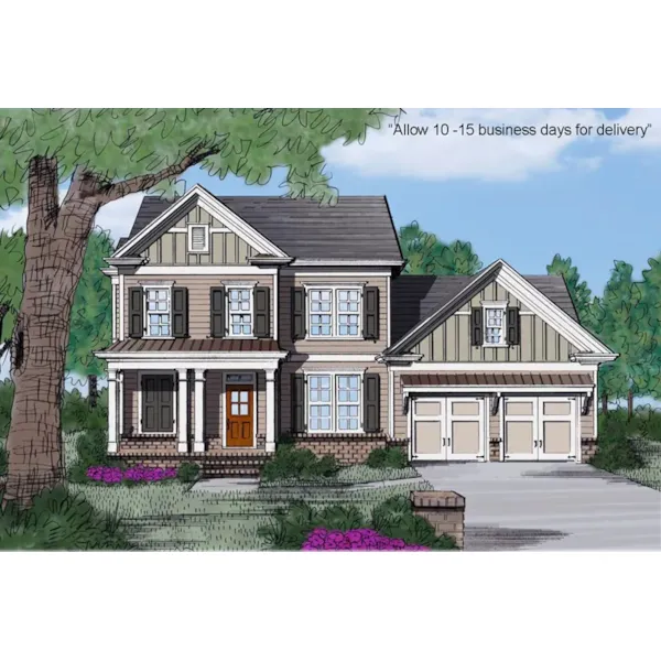 Traditional House Plan Front of Home - Milford Park Traditional Home 149D-0006 - Shop House Plans and More