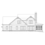 Country House Plan Rear Elevation - Nancy Creek Country Farmhouse 149D-0007 - Shop House Plans and More