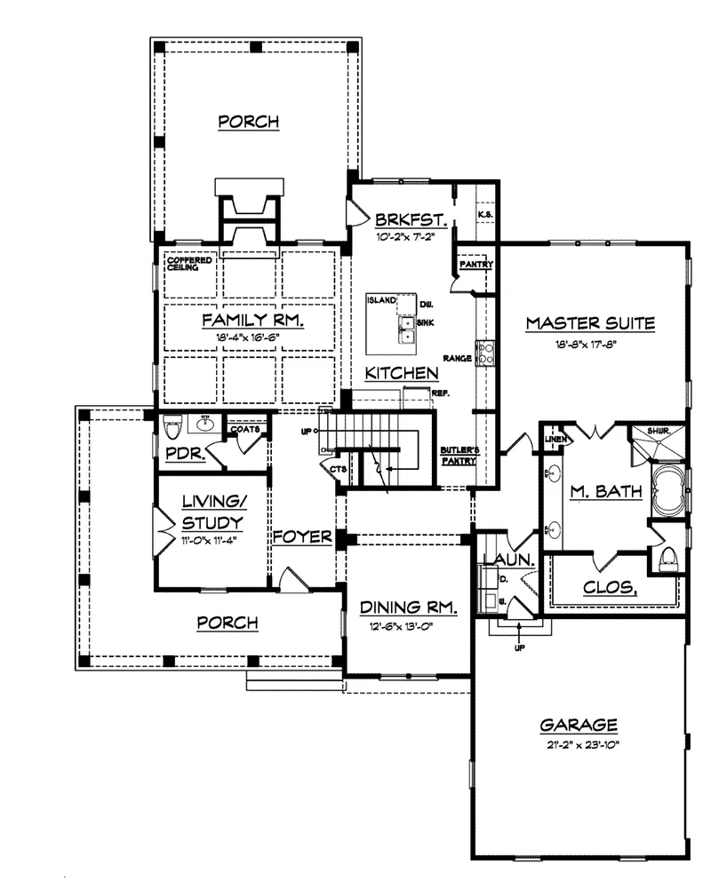 Luxury House Plan First Floor - Oakton Pond Traditional Home 149D-0008 - Shop House Plans and More