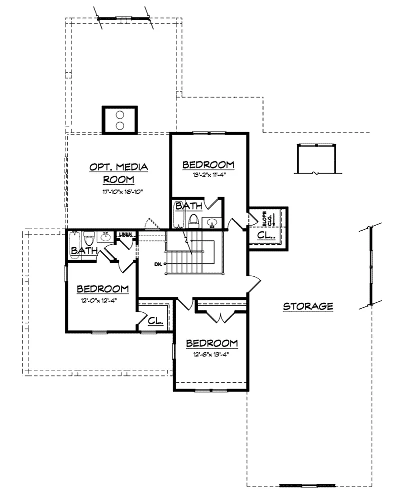 Luxury House Plan Second Floor - Oakton Pond Traditional Home 149D-0008 - Shop House Plans and More
