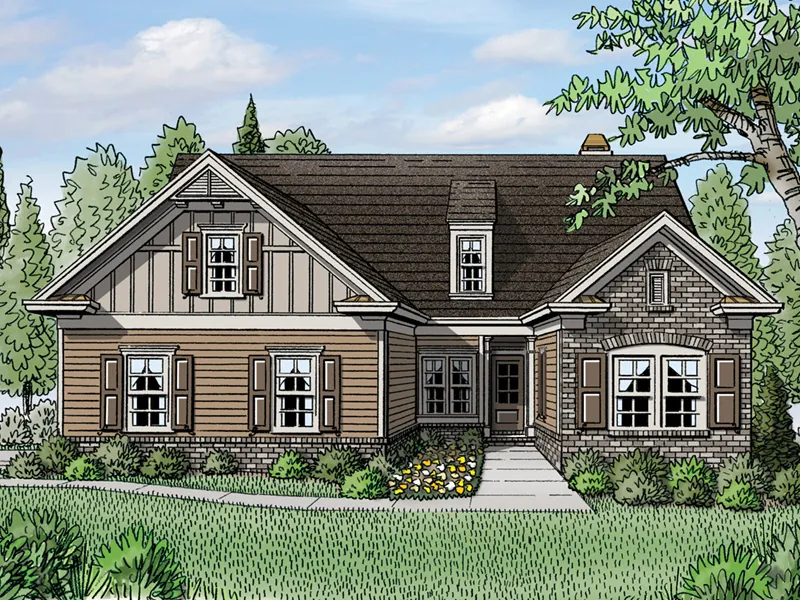 Ranch House Plan Front Image - Brinker Ranch Home 149D-0011 - Search House Plans and More