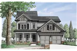 Traditional House Plan Front Image - Tate Hill Craftsman Home 149D-0012 - Shop House Plans and More