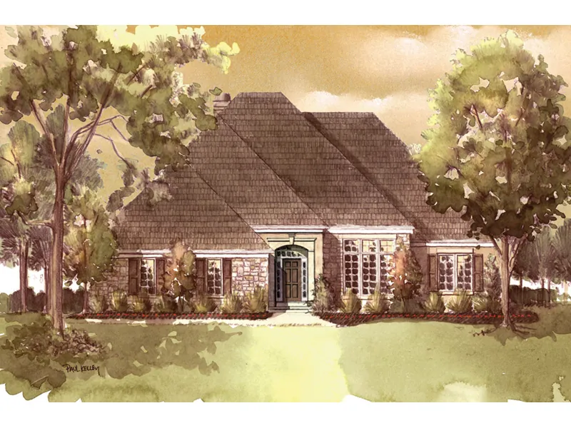 Traditional House Plan Front Image - 151D-0002 - Shop House Plans and More