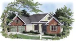 Traditional House Plan Front of House 153D-0001