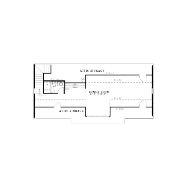 Rustic House Plan Second Floor - Libby 4-Car Garage 154D-6001 - Shop House Plans and More