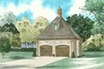 European House Plan Front of Home - Paley European Style Garage 154D-6002 | House Plans and More
