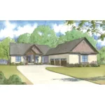 Craftsman House Plan Front of Home - Croft Manor Traditional Home 155D-0001 - Search House Plans and More