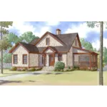 Traditional House Plan Front of House 155D-0002