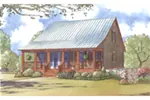 Arts & Crafts House Plan Front Image - Aspen Falls Acadian Style Home 155D-0005 - Search House Plans and More