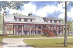 Luxury House Plan Front of Home - Cumberland Bay Rustic Home 155D-0006 - Search House Plans and More