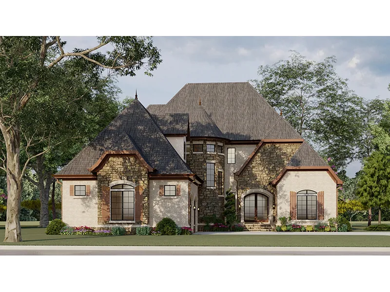 Traditional House Plan Front Photo 02 - Ivy Cottage European Home 155D-0007 - Search House Plans and More